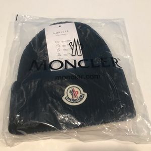 Black Moncler Beanie Perfect Condition